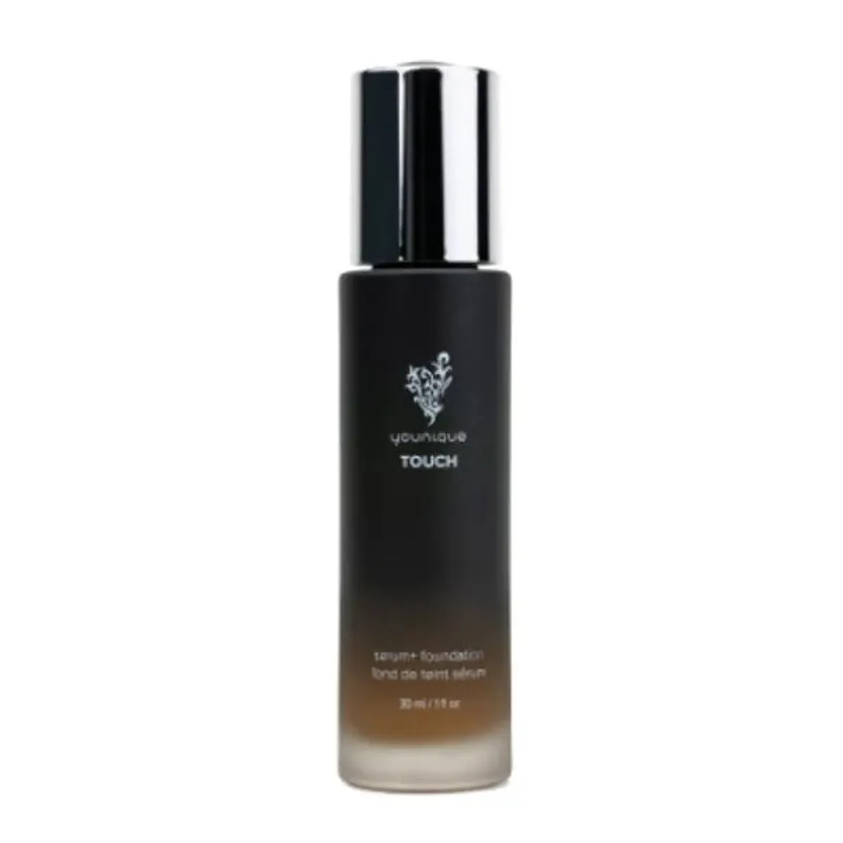 Fondotinta in siero YOUNIQUE TOUCH tonalità Alaari, sottotono rosato o bluastro: flacone con pompa da 30 ml