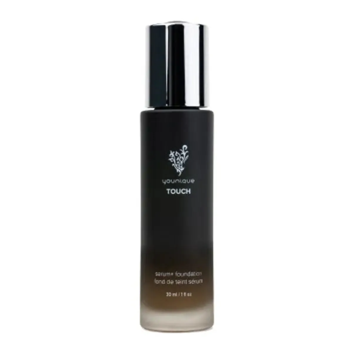 Fondotinta in siero YOUNIQUE TOUCH tonalità Linen, sottotono giallo oliva: flacone con pompa da 30 ml