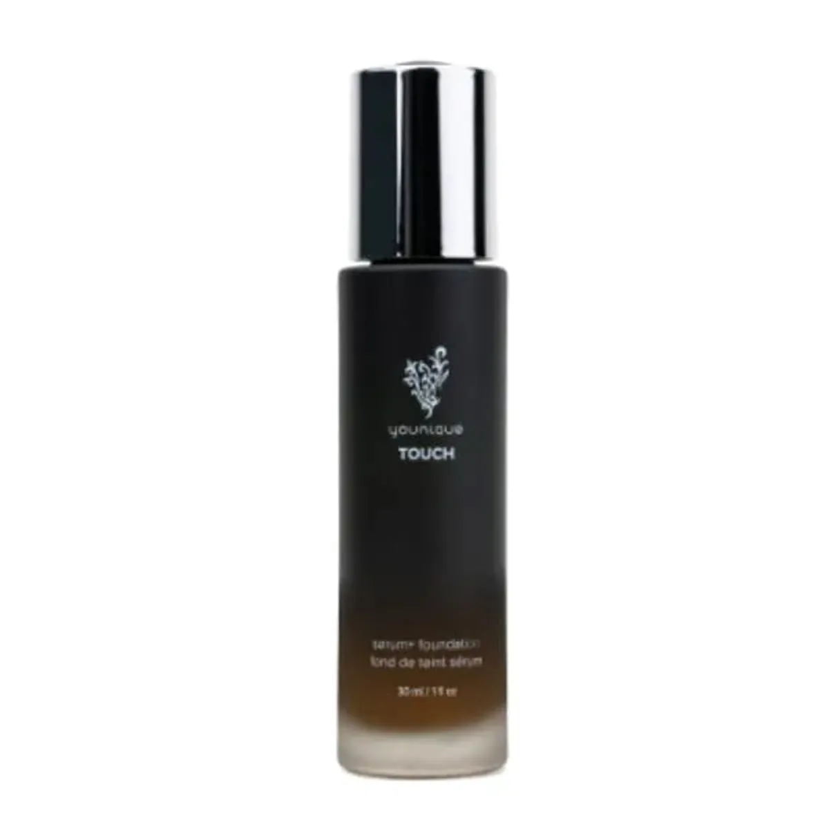 Fondotinta in siero YOUNIQUE TOUCH tonalità Organza, sottotono rosato o bluastro: flacone con pompa da 30 ml