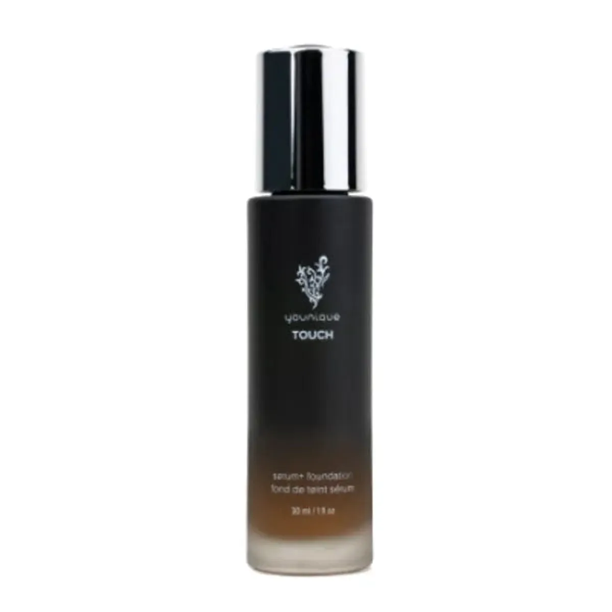 Fondotinta in siero YOUNIQUE TOUCH tonalità Velvet, sottotono giallo dorato: flacone con pompa da 30 ml