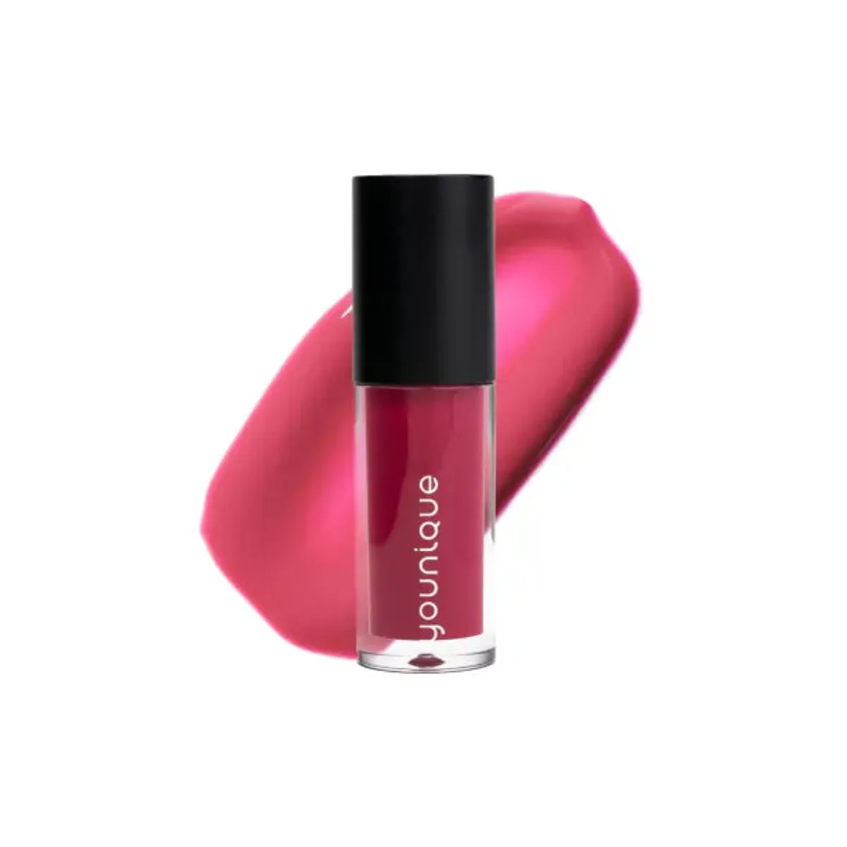 Gloss LUCRATIVE – review: fuchsiaroze gloss met glanzende swatch