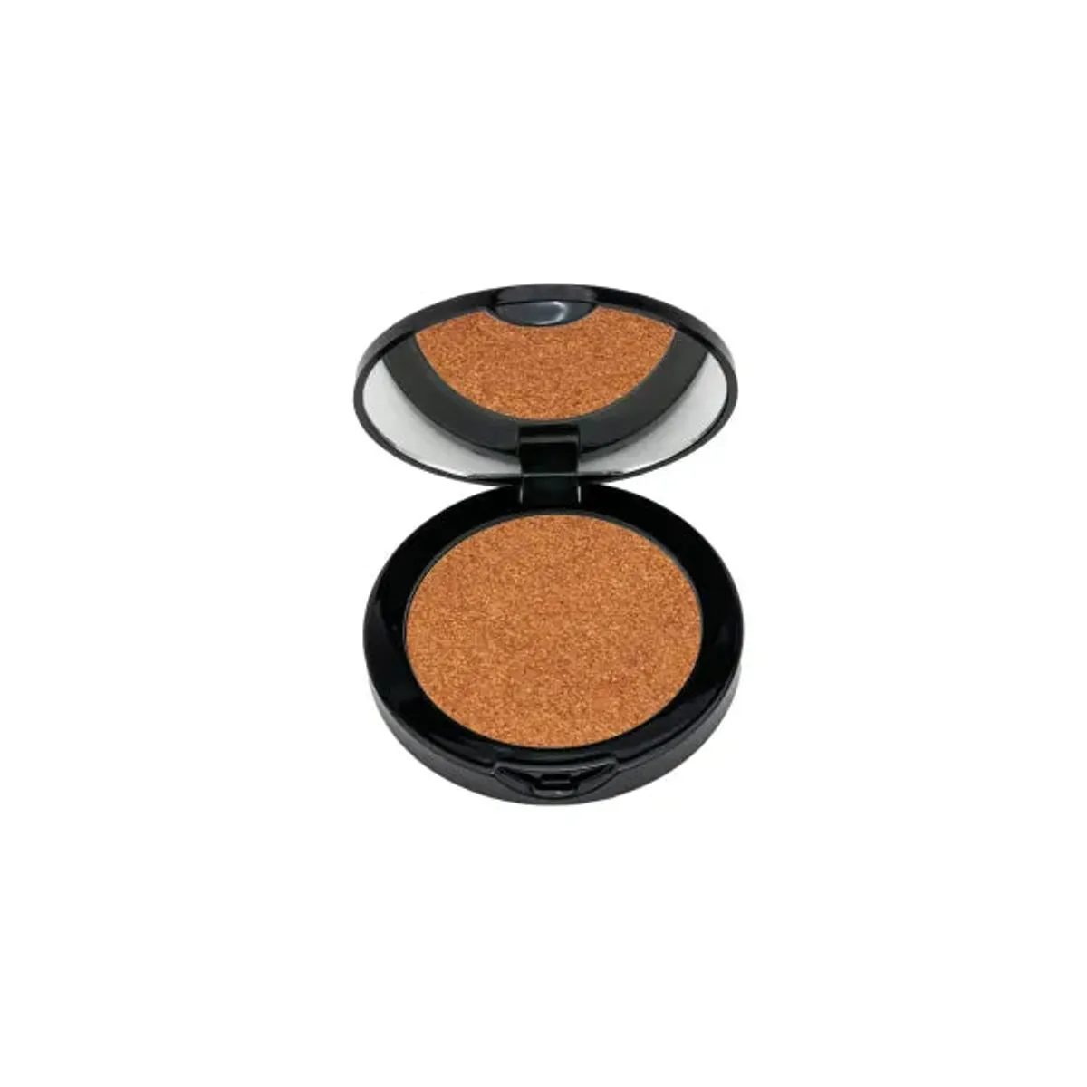 YOUNIQUE TOUCH fusion highlighter – kopen: tint Bronzed, klein open doosje, glinsterend poeder in koperbrons