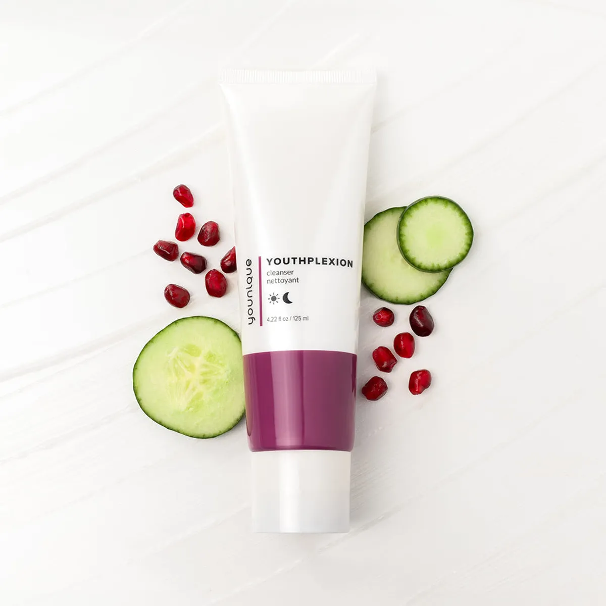 Limpiador YOUTHPLEXION – precio: tubo de limpiador facial, pepino y granada