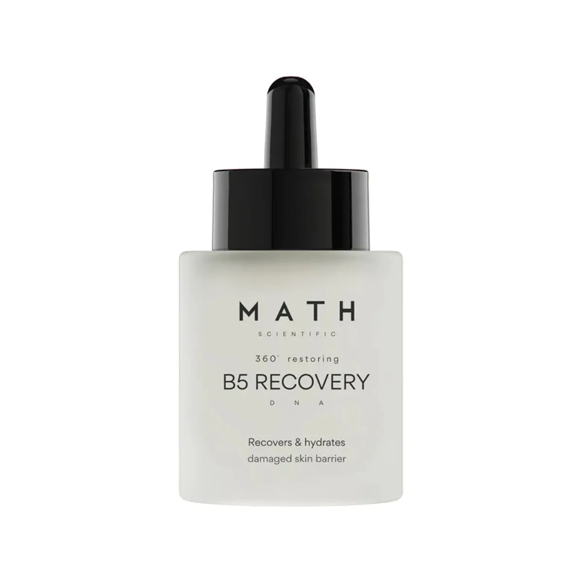 B5 RECOVERY hudregenererende serum – anmeldelse: flaske med pipette med det regenererende serum med B5-vitamin