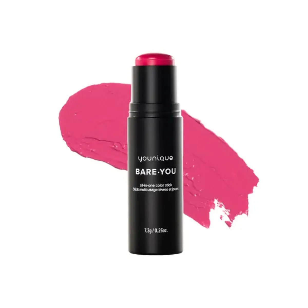 Stick multiusos para lábios e maçãs do rosto BARE YOU YOUNIQUE – teste: stick para lábios e bochechas e a sua amostra rosa-fúcsia