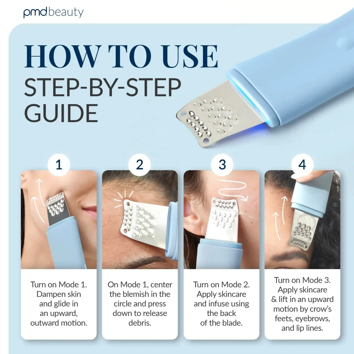 PMD Wave Pro – où acheter : guide d’utilisation en quatre étapes : extraction, point noir, infusion et lifting